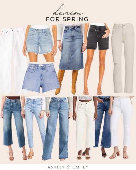 Denim for Spring - Pants - Shorts - Skirt - White - Cream

#LTKstyletip #LTKFind #LTKSeasonal