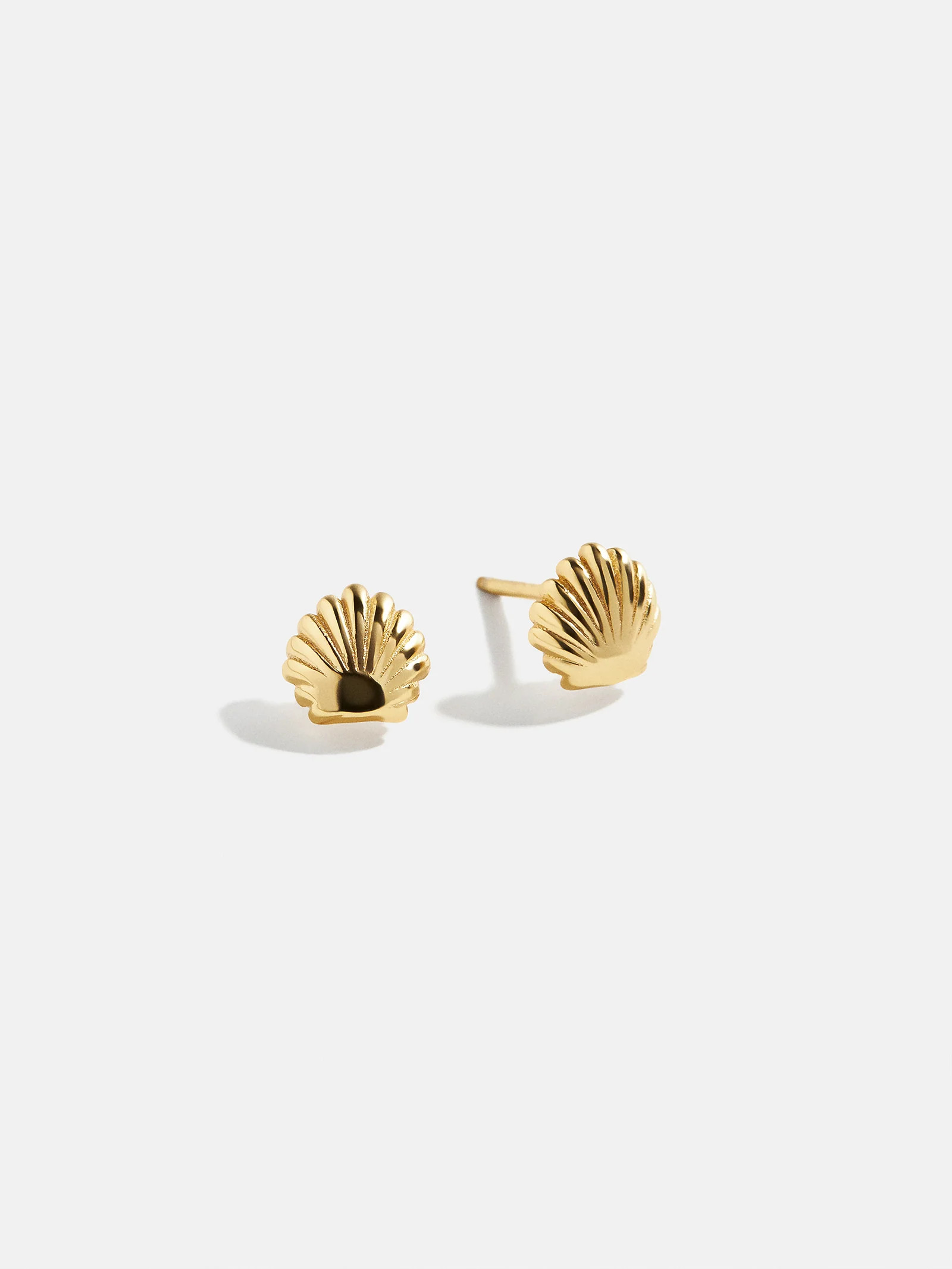 18K Gold Just For Fun Earrings - Seashell | BaubleBar