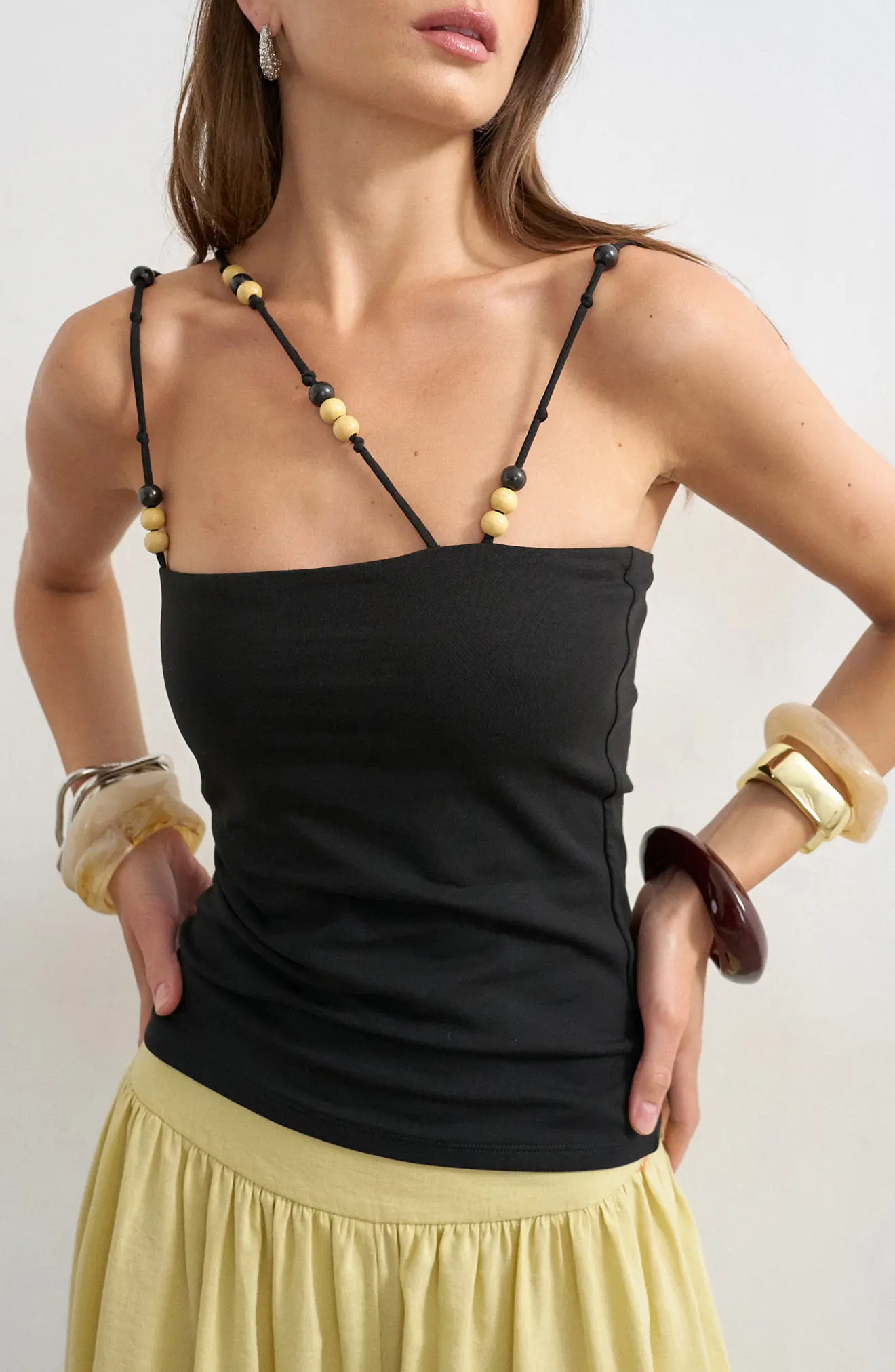 Beaded Strap Top (Women) | Nordstrom | Nordstrom