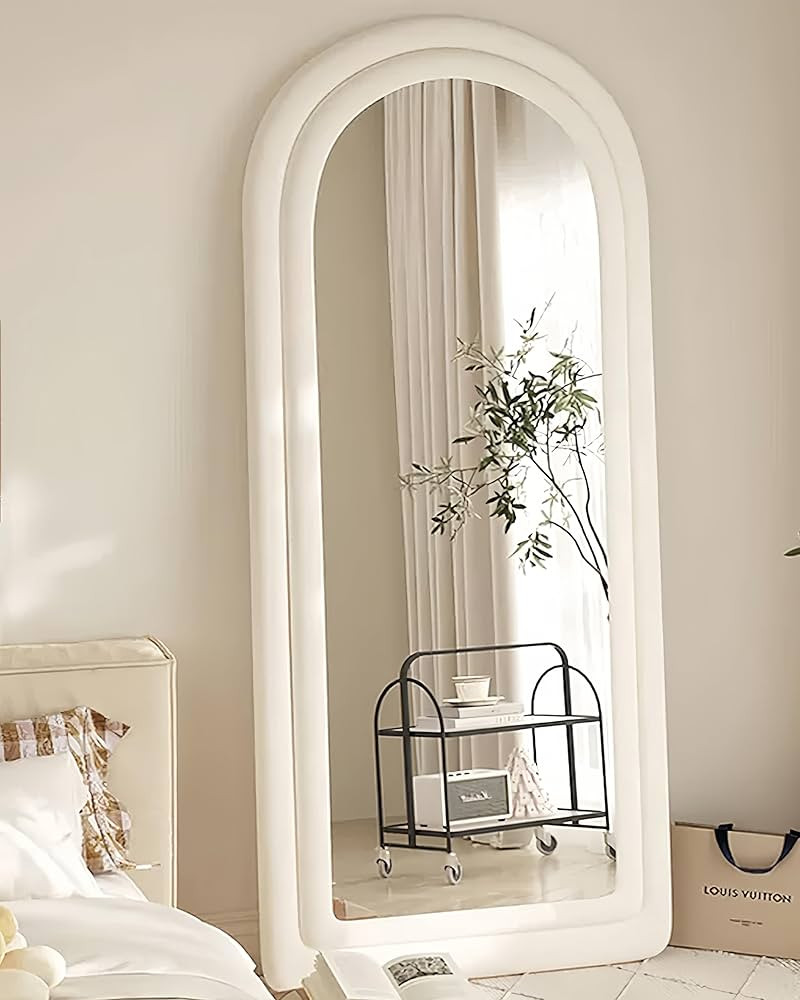 KOMCOTE Floor Mirror, Arched Full Length Mirror, Floor Mirror Freestanding, Arched Wall Mirror, L... | Amazon (US)