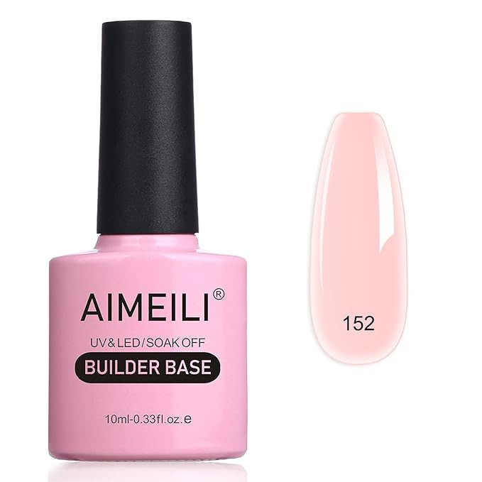 AIMEILI 5 in 1 Builder Nail Gel, Hema Free， Cruelty Free, Vegan, Soak Off Strengthener Gel Nude... | Amazon (US)