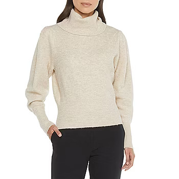 Worthington Womens Turtleneck Long Sleeve Pullover Sweater | JCPenney