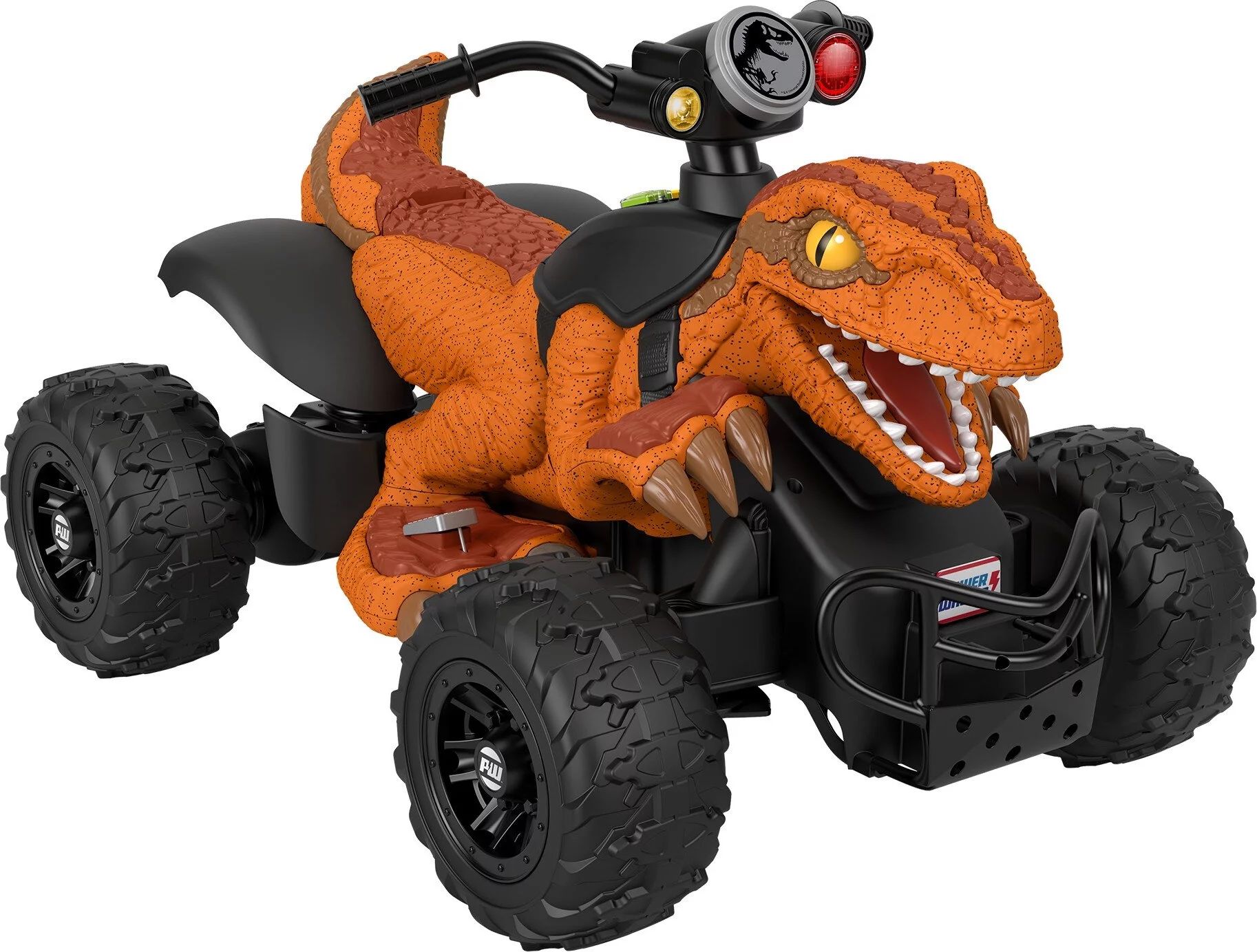 Power Wheels Jurassic World Dino Racer, Orange 12V Ride On ATV for Kids ages 3 and up - Walmart.c... | Walmart (US)