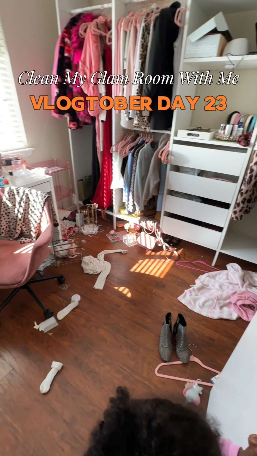 My glam room was turning into a storage room so it was time to clean it up and make it glam again! It's basically an office and walk in closet with a vanity! I don't get to use it as an office very often but my toddler will sit and use my computer as a TV while I get dressed or do my makeup. That is if she's not trying on clothes, playing with makeup brushes, or hair clips 😂🎀 I've tagged some of my in-home office/glam room faves! 

 #LTKHome #LTKFindsUnder50 #LTKFindsUnder100