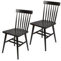 Better Homes & Gardens Gerald Dining Chairs Set of 2, Black | Walmart (US)