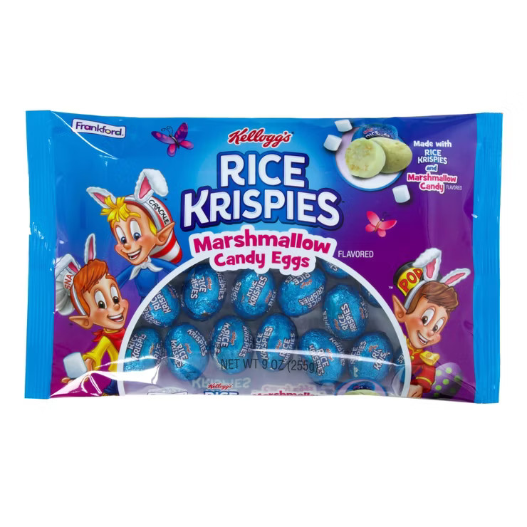 Rice Krispies Marshmallow Flavored Foiled Eggs Bag - 9oz | Target