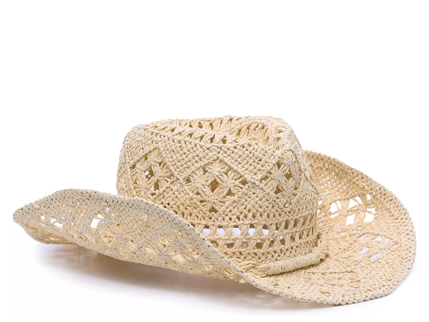 Steve Madden Hailey Cowboy Hat | Women's | Beige | Size One Size | Hats | Panama | DSW