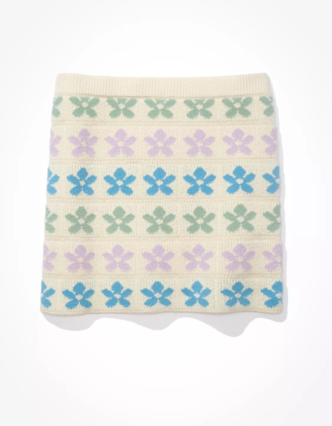 AE Floral Sweater Mini Skirt | American Eagle Outfitters (US & CA)