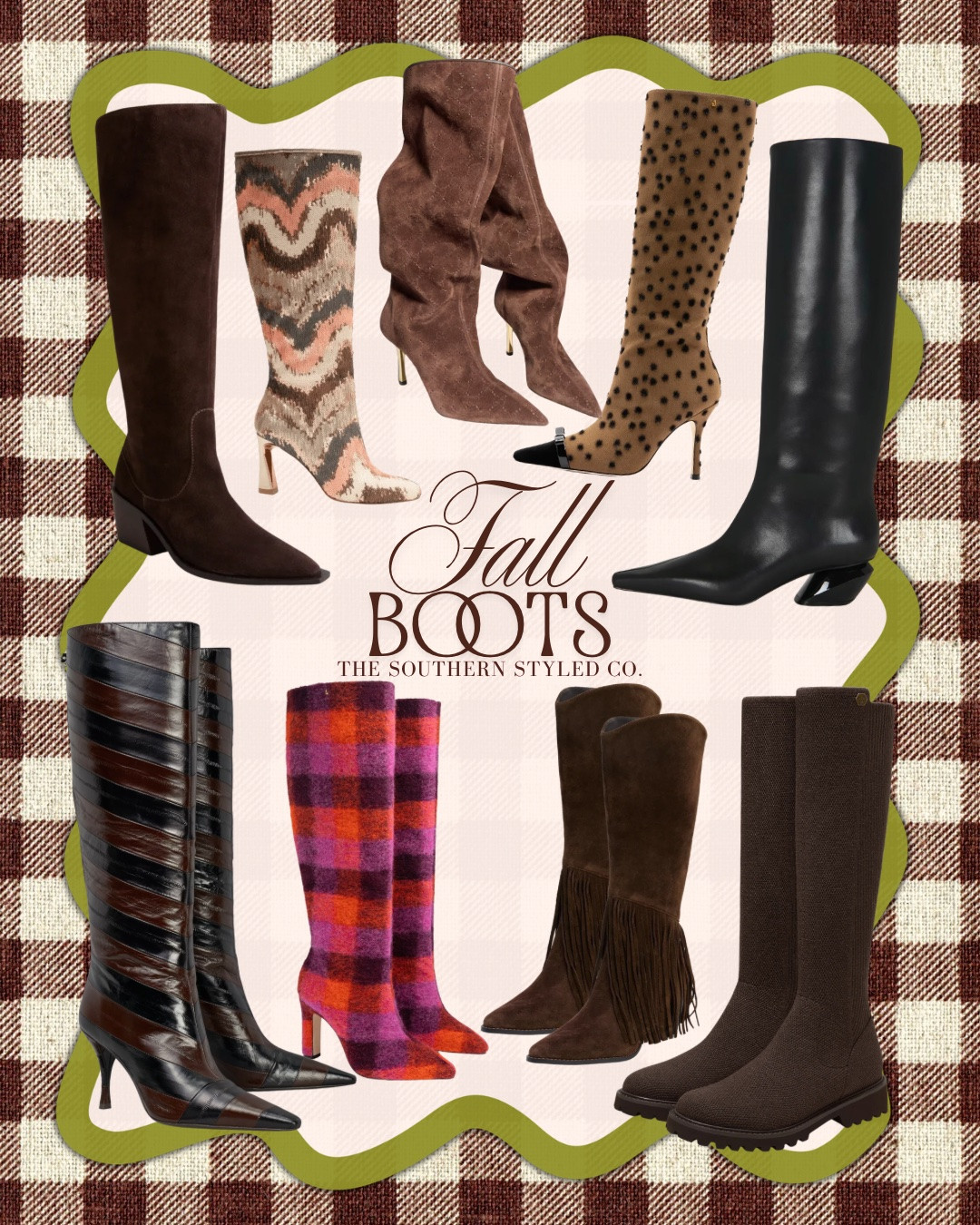 Boot season has officially entered the chat 🤎👢 From classic brown suede and sleek black knee-high boots to bold patterned pairs, cozy knit styles and Western fringe—these fall boots are ready to carry your wardrobe all season long.

Style them with sweater dresses, mini skirts, straight-leg denim or your favorite leggings for an easy fall outfit that still looks completely put together. Which pair are you claiming: classic, patterned, sleek, Western or cozy?

Shop all of my fall boot finds through this post on LTK! 🔗

#FallBoots #KneeHighBoots #FallFashion #FallOutfitIdeas #LTKFinds #LTKFashion #TheSouthernStyledCo #BootSeason #AffordableFashion #WomensFallStyle

#LTKootd #LTKSeasonal #LTKOver40