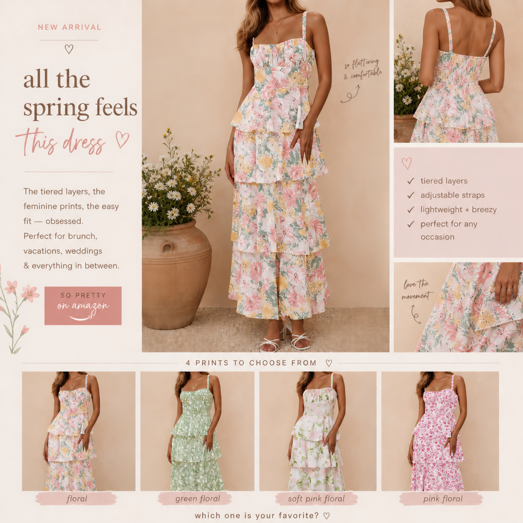 This dress from Amazon is SO CUTE and is less than $40. It comes in so many patterns & colors n 

#LTKootd #LTKgrwm