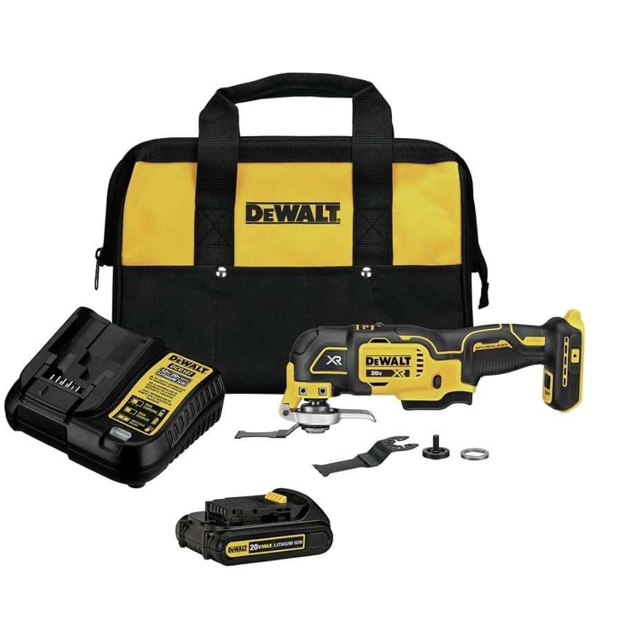 DEWALT 20V MAX XR Oscillating Tool Kit, 3 Speed, With Blades, Battery and Charger Included (DCS35... | Amazon (US)