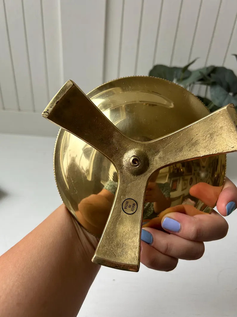 Vintage Brass Candlestick Holder | Brass Pillar Candlestick Holder | Unique Candleholder | Brass ... | Etsy (US)