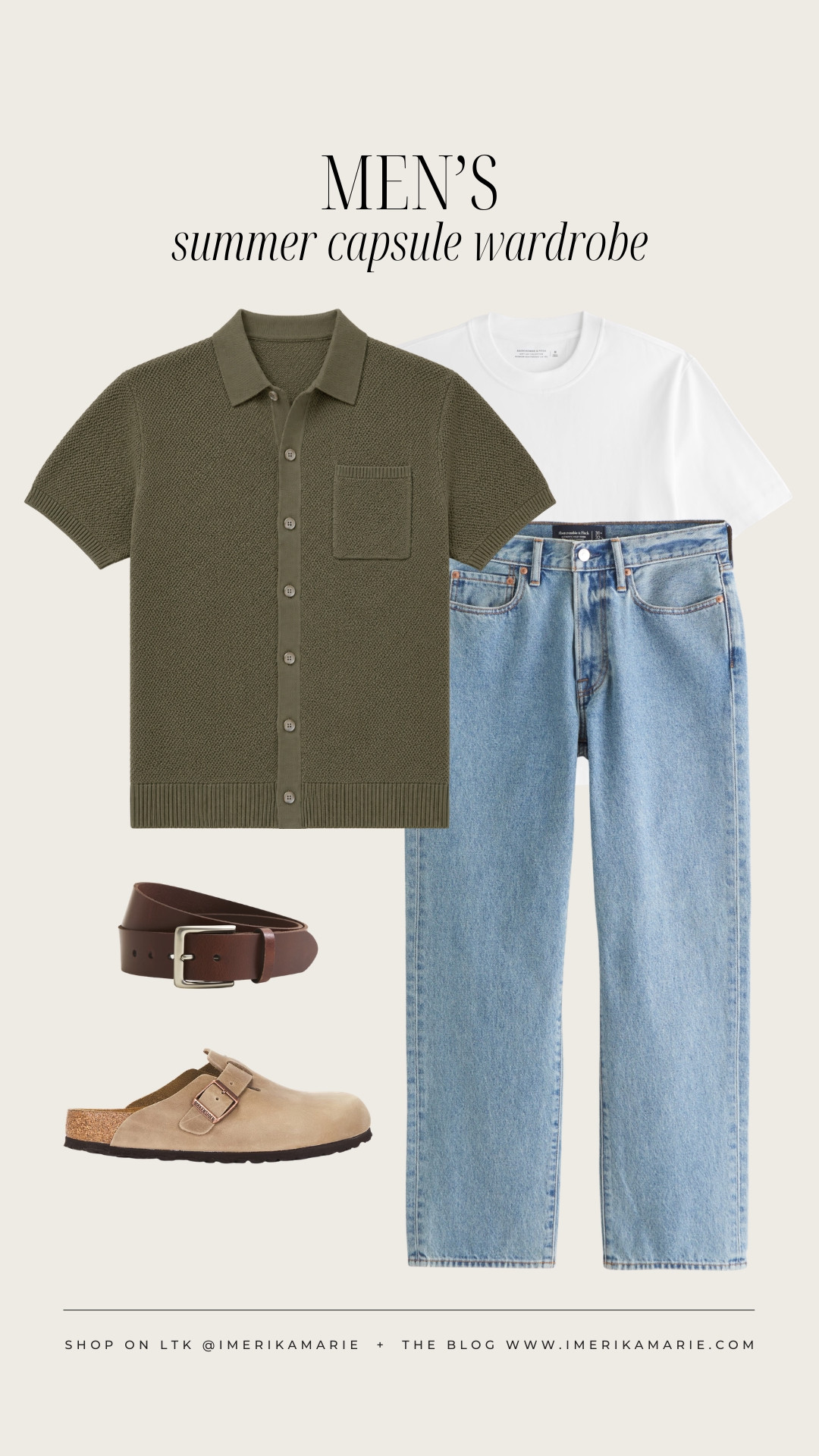 Men's Summer Outfit

button-up, jeans, Birkenstock clogs

men's outfit. men's summer capsule. men's summer capsule wardrobe.

#LTKootd #LTKSeasonal #LTKMens