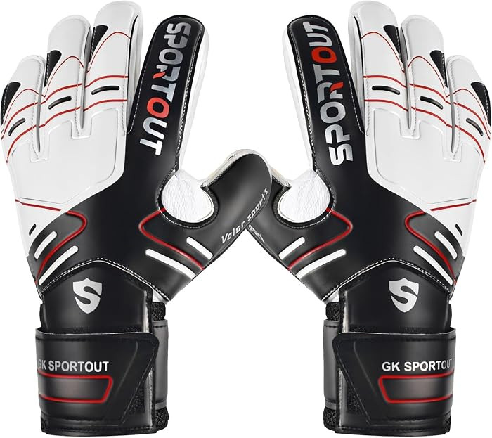 Sportout Torwarthandschuhe, Fußballhandschuhe mit Fingersave, Torwarthandschuhe Kinder,Herren mi... | Amazon (DE)