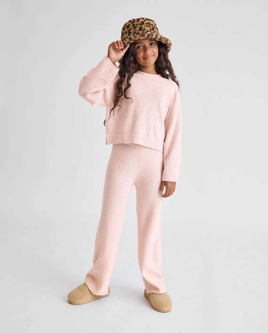 Girls Super Nova Wide Leg Lounge Pants - pink | The Children's Place