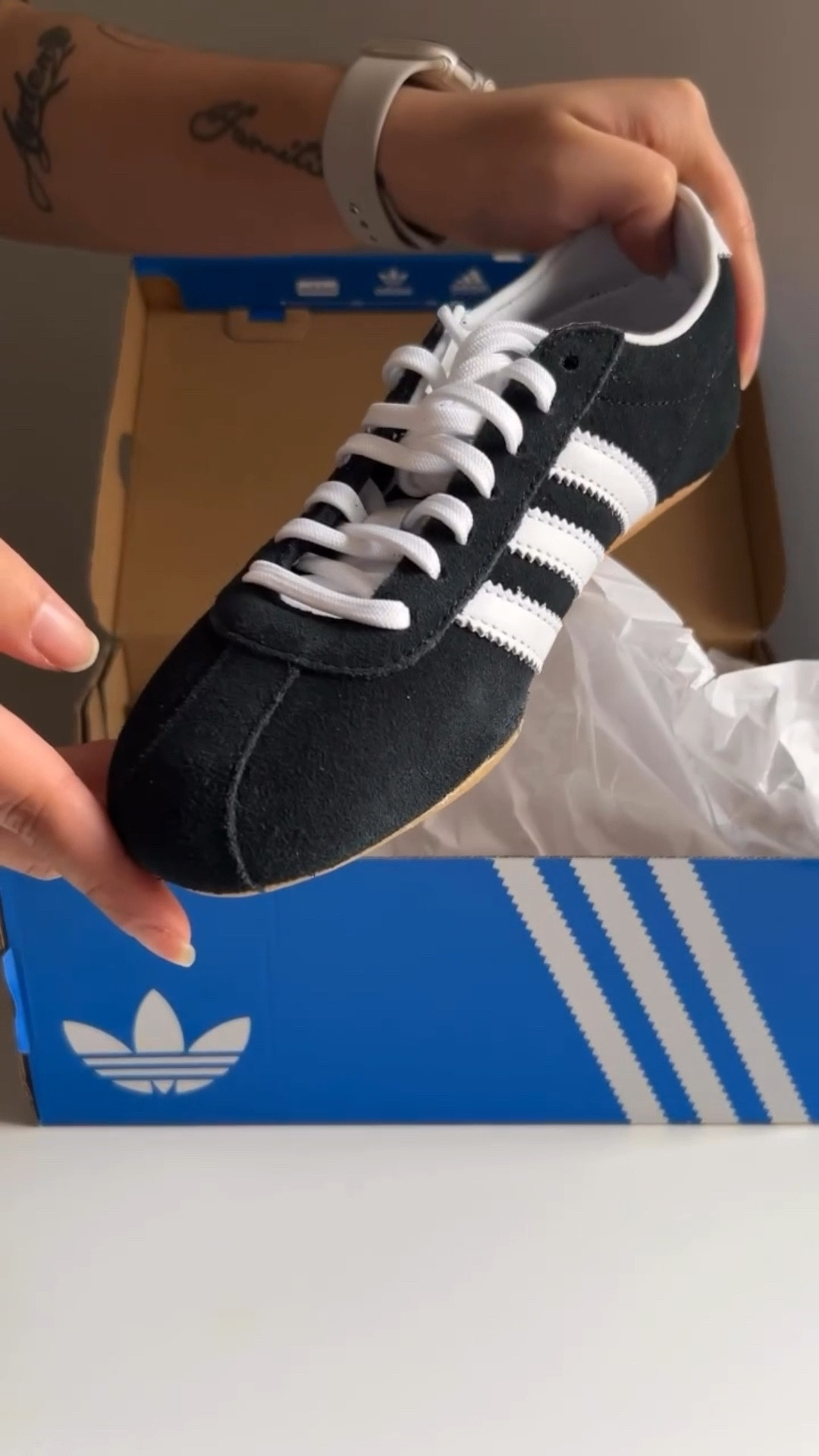 Shoe unboxing moment 😍👟

I’m officially obsessed!! I finally got my hands on the @adidas Tokyo shoes and they did not disappoint 🔥

These are the black pair in size 6, and they fit true to size. The perfect mix of casual chic and effortless streetstyle✨

I already know these are going to be on repeat! 🖤

📌 Stay tuned for outfit ideas because I’ll be styling these nonstop 👀

•
•
•
•
#petitefashioninspo #streetfashionstyle #streetwearstyle #unboxingreel #adidastokyo

#LTKFindsUnder100 

#LTKPetite #LTKootd