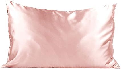 Amazon.com: Kitsch 100% Satin Pillowcase with Zipper, Back to School Pillowcase for Hair & Skin, ... | Amazon (US)