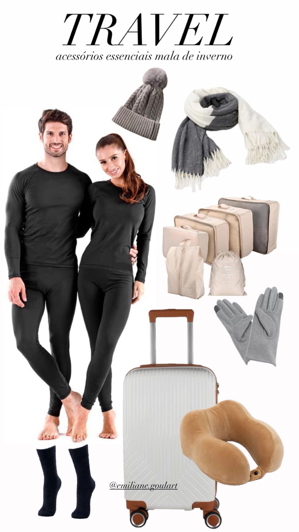 Itens básicos que não pode faltar na mala com destino de baixas temperaturas. -0
•Roupa Térmica
•Touca/ Luva
• Gorro / Meias
•Travesseiro de pescoço 
•Mala / Necessarie


#LTKstyletip #LTKbrasil #LTKtravel