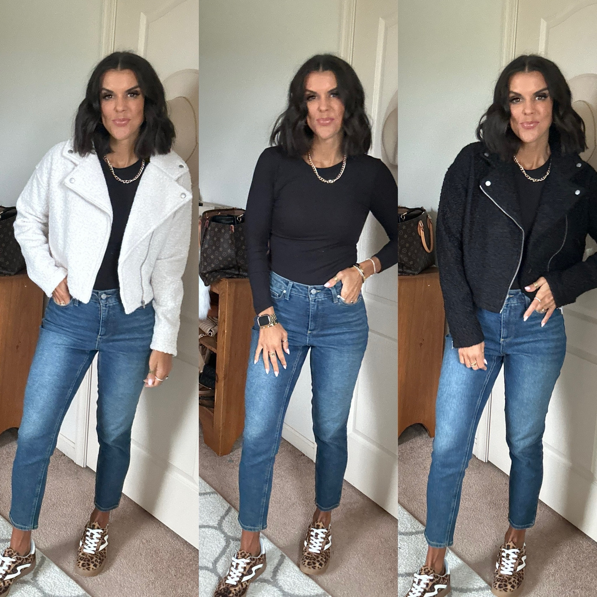 Size medium in Walmart jacket 
Size 2 in Walmart jeans 
Size small in tee
Sneakers for ttd 

#LTKFindsUnder100 #LTKStyleTip #LTKSaleAlert