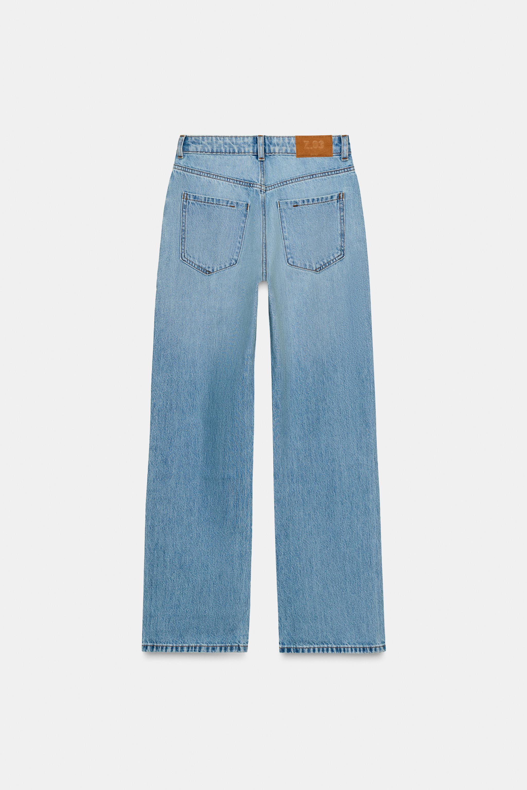 Z1975 STRAIGHT HIGH-WAIST LONG LENGTH JEANS | Zara UK
