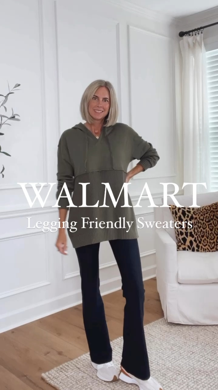 These Walmart hoodies are the perfect length for leggings! Love the mixed media material. Fleece lined material up top and sweater material on bottom. Very cozy! Come in 5 colors. Wearing a small. These are my favorite flare leggings. Wearing a smalll













Walmart sweaters 
Walmart hoodies 
Affordable style 
Sweater weather 
Sweater season 


#LTKFindsUnder50 #LTKVideo #LTKOver40