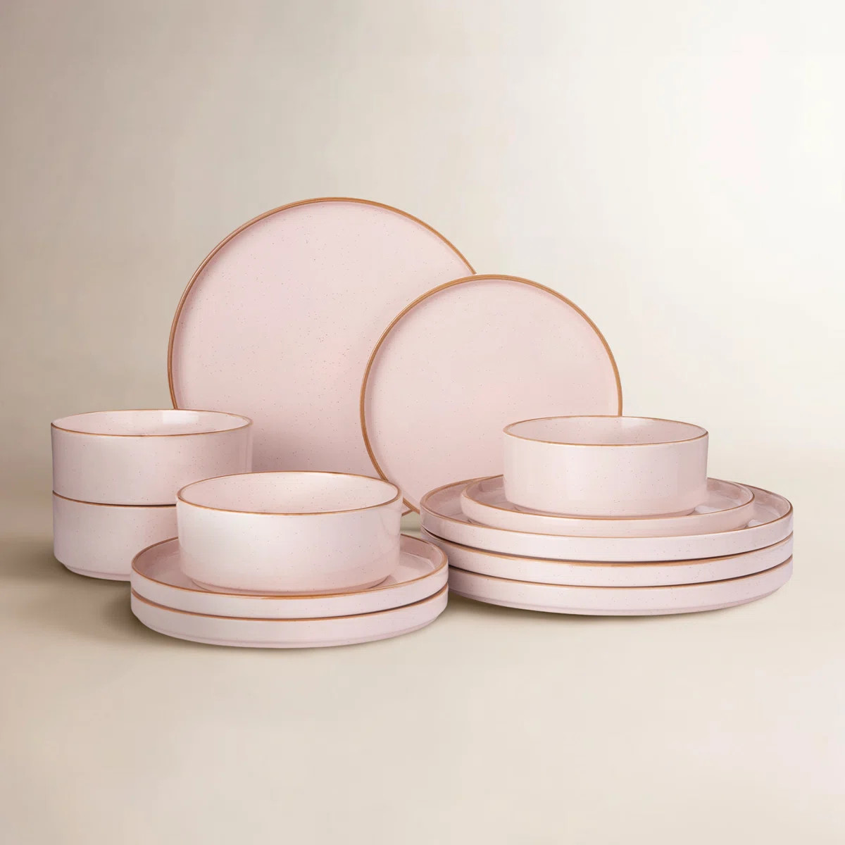 Nebula Plates And Bowls Sets, 12 Piece Dinnerware Sets | Wayfair North America