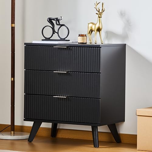 Mid-Century Modern 3 Drawer Dresser, 3 Drawer Dresser for Bedroom, Modern Storage Organizer Unit ... | Amazon (US)