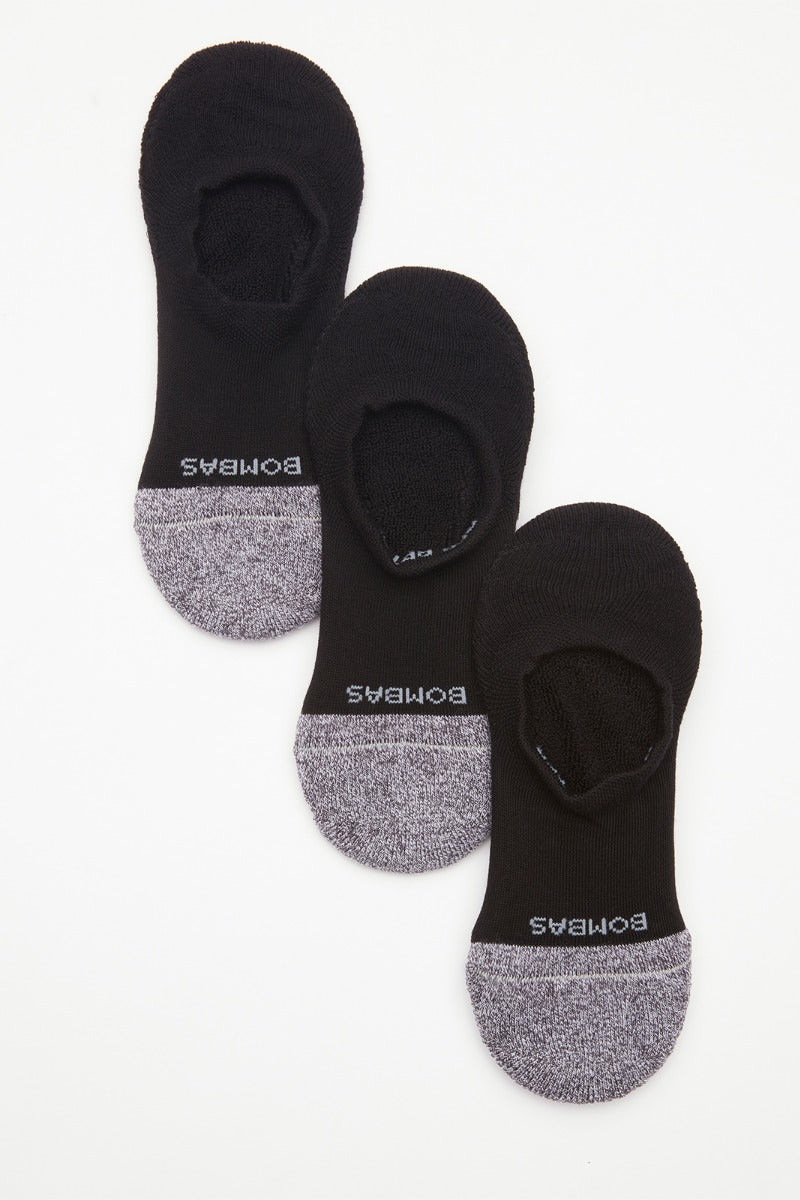 BOMBAS Women's 3 Pack Cushion Socks No Show, Size Medium, Black | Evereve
