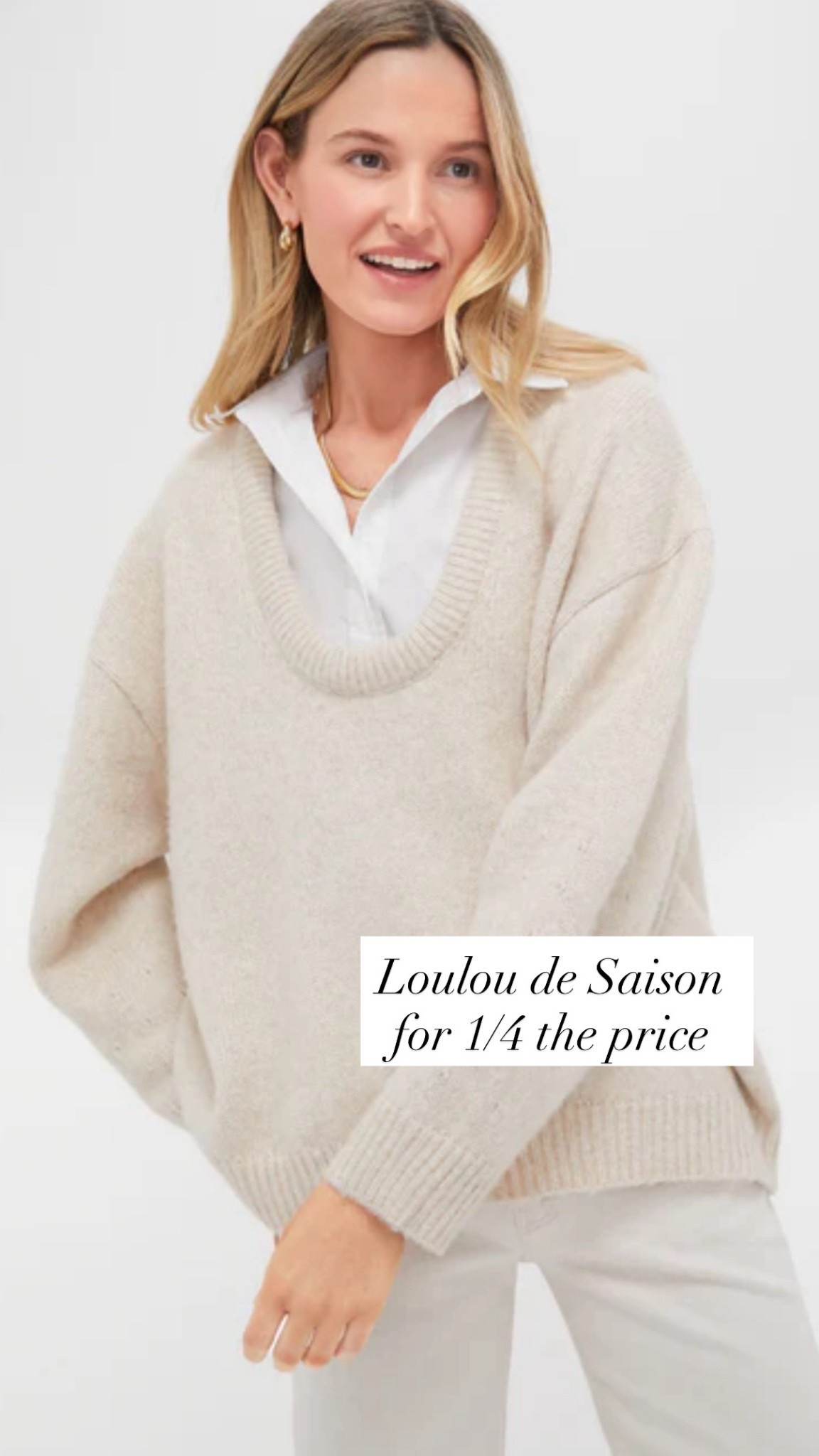 U neck sweater, fall fashion, wear to work, look for less