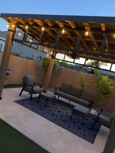 🌿 Dreaming of transforming your backyard into a lush oasis? Look no further than our Luxury Garden Pergola Gazebo! 😍 Picture this: lounging under the stars, embraced by vines and twinkle lights, all within the comfort of your own enchanted garden.
Grab Yours Here: https://amzn.to/4bIvX99

Crafted to perfection, it's super sturdy and well made, ensuring durability for years of outdoor enjoyment. And fear not, assembly is a breeze! Not too hard to install and assemble, so you can spend less time with instructions and more time sipping lemonade in your newfound paradise. 🍹

But wait, there's more! I did secure mine to the ground with cement planters on each corner, adding an extra layer of stability and charm. Plus, with a solar-powered outdoor fan hanging from the center, you'll stay cool even on the hottest summer days! ☀️

Versatility is key, and this beauty delivers. Easily transform it from a cozy gathering spot to an elegant outdoor dining area with just a few adjustments. So why wait? Elevate your outdoor living experience with our Luxury Garden Pergola Gazebo today! ✨#founditonamazon #amazonhome #amazonfinds #gazebo #outdoorliving #backyard #backyardgoals #outdoorentertaining

#LTKVideo #LTKhome #LTKsalealert
