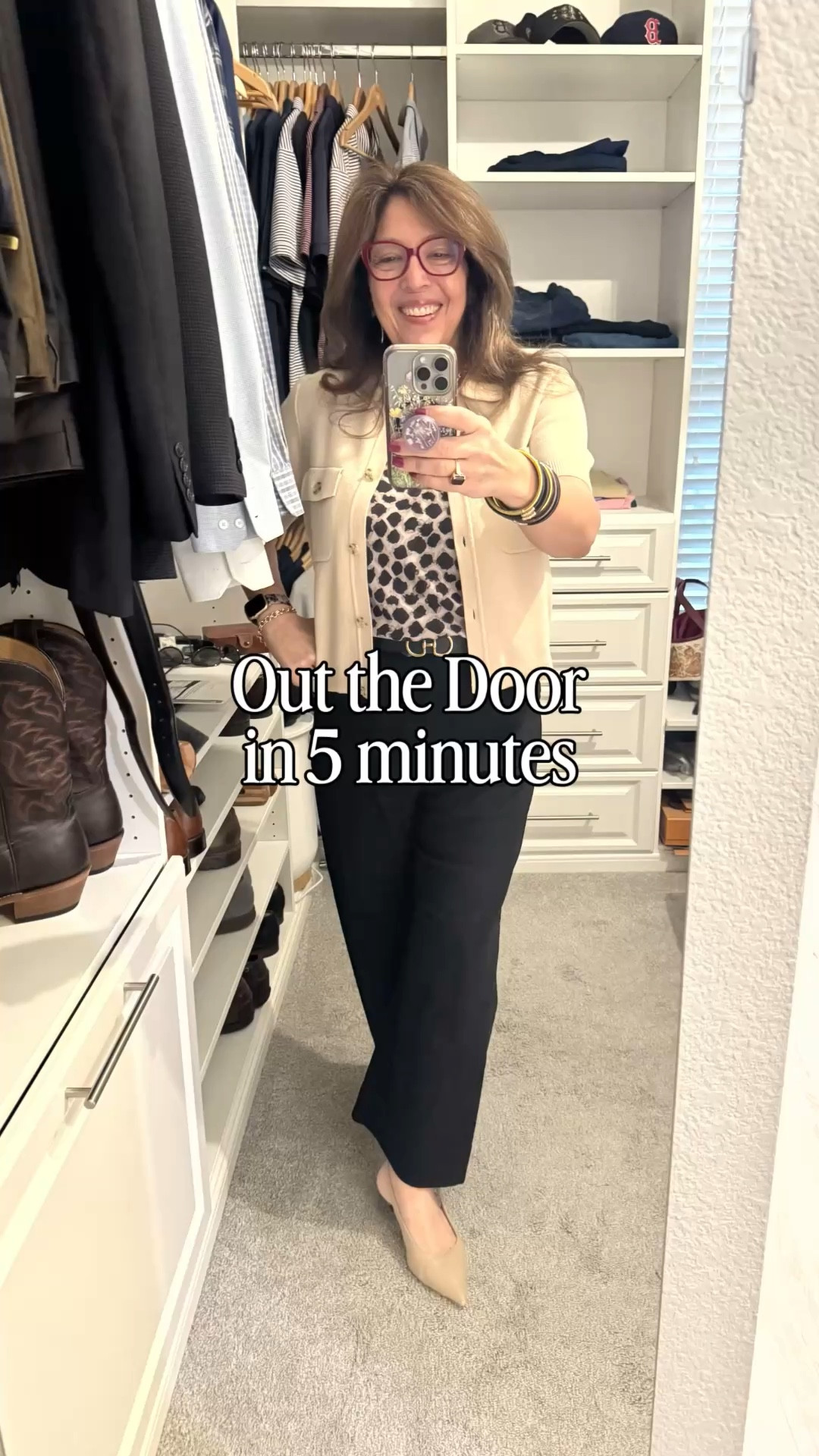 My hubby invited me to an impromptu breakfast this morning so I got up and out the door in 5. 
When you have the right pieces it’s easy to get dressed. 
I’m Elisa, a wardrobe stylist, founder of Turnkey Style, and author of The Style Advantage: I Say What HR Can’t. I work with professionals and corporate teams to help them show up authentically, on brand, and with confidence. I’m also a mom of two grown boys, a wife, a post-menopausal woman in business, 5’4”, a size 14/16 on the bottom and L on top. I’ve been everything from a size 10–18+, which is why fit, function, and real life always come first.


#LTKWorkwear #LTKmorningroutine #LTKgrwm