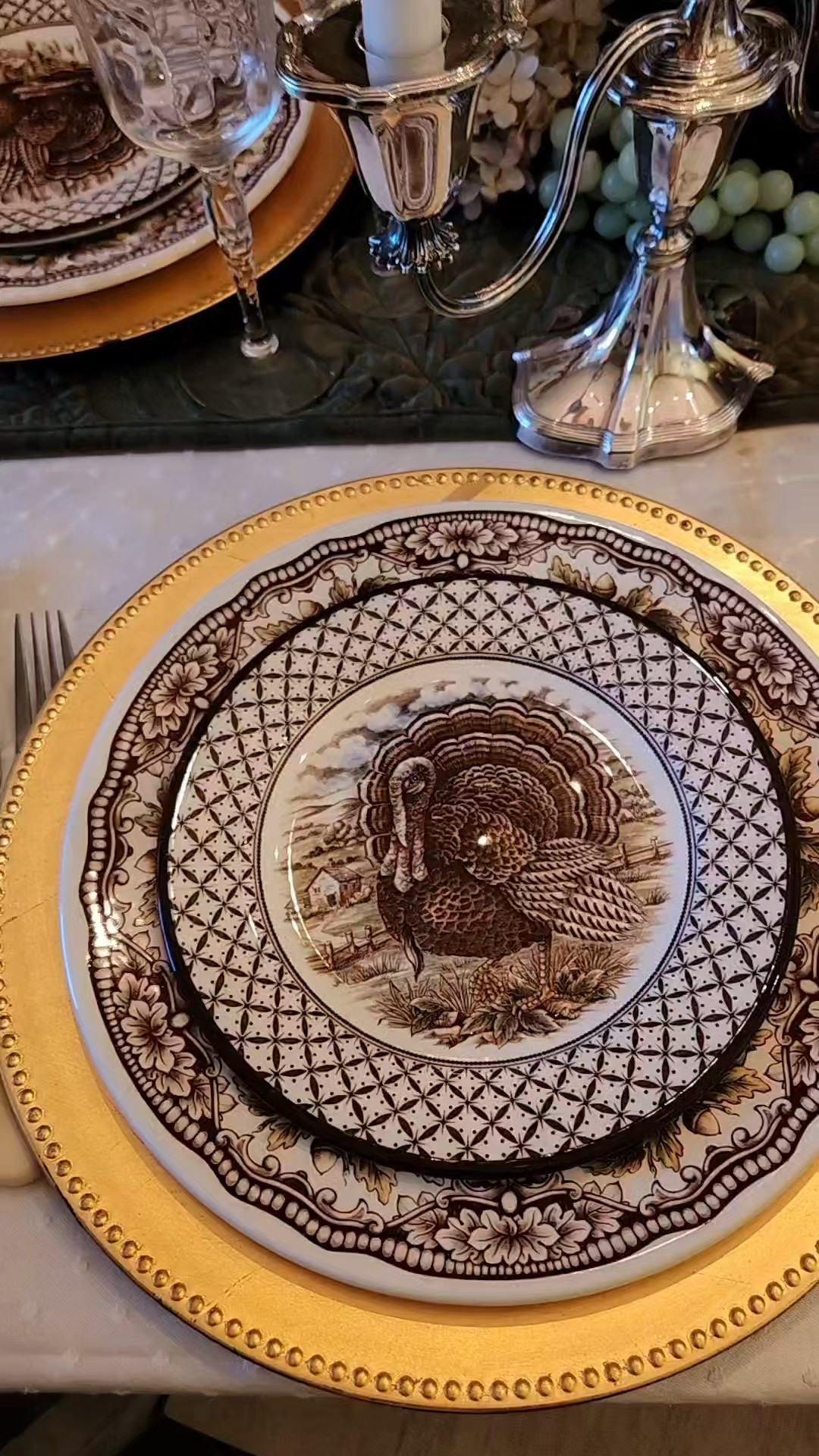 Thanksgiving table setting has begun! 

#LTKHoliday #LTKSeasonal #LTKHome