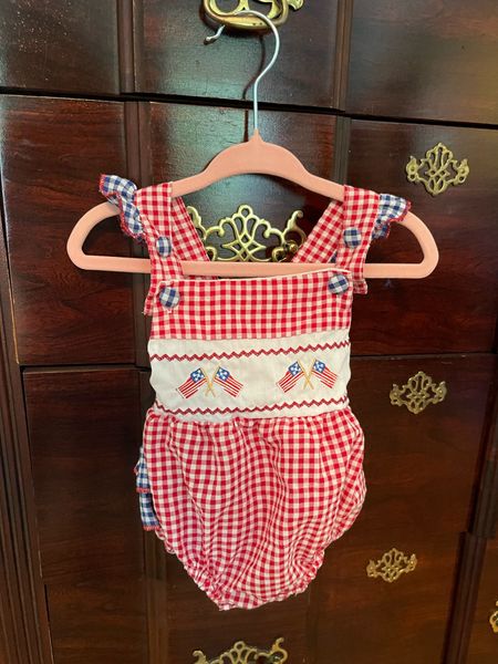 Baby girl patriotic 4th of July smocked outfit, smocked baby girl clothes, grandmillennial baby clothes, preppy baby clothes 

#LTKFindsUnder100 #LTKBaby #LTKFindsUnder50