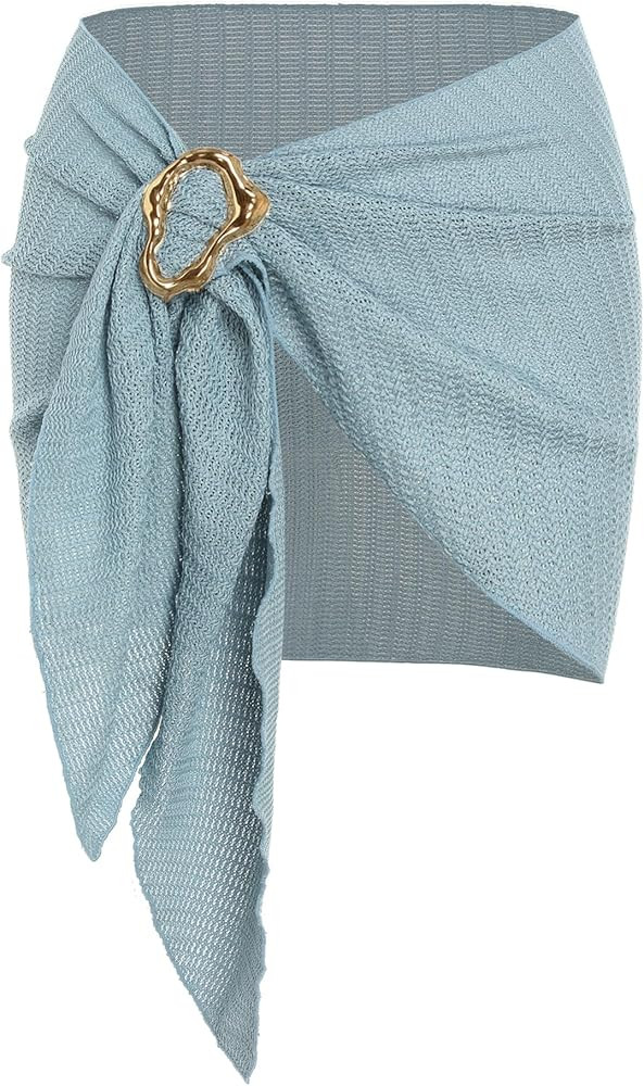 ZAFUL Boho Beach Cover Ups for Women Sarong Coverups Sheer Bikini Chiffon Wraps Skirts for Swimwe... | Amazon (US)