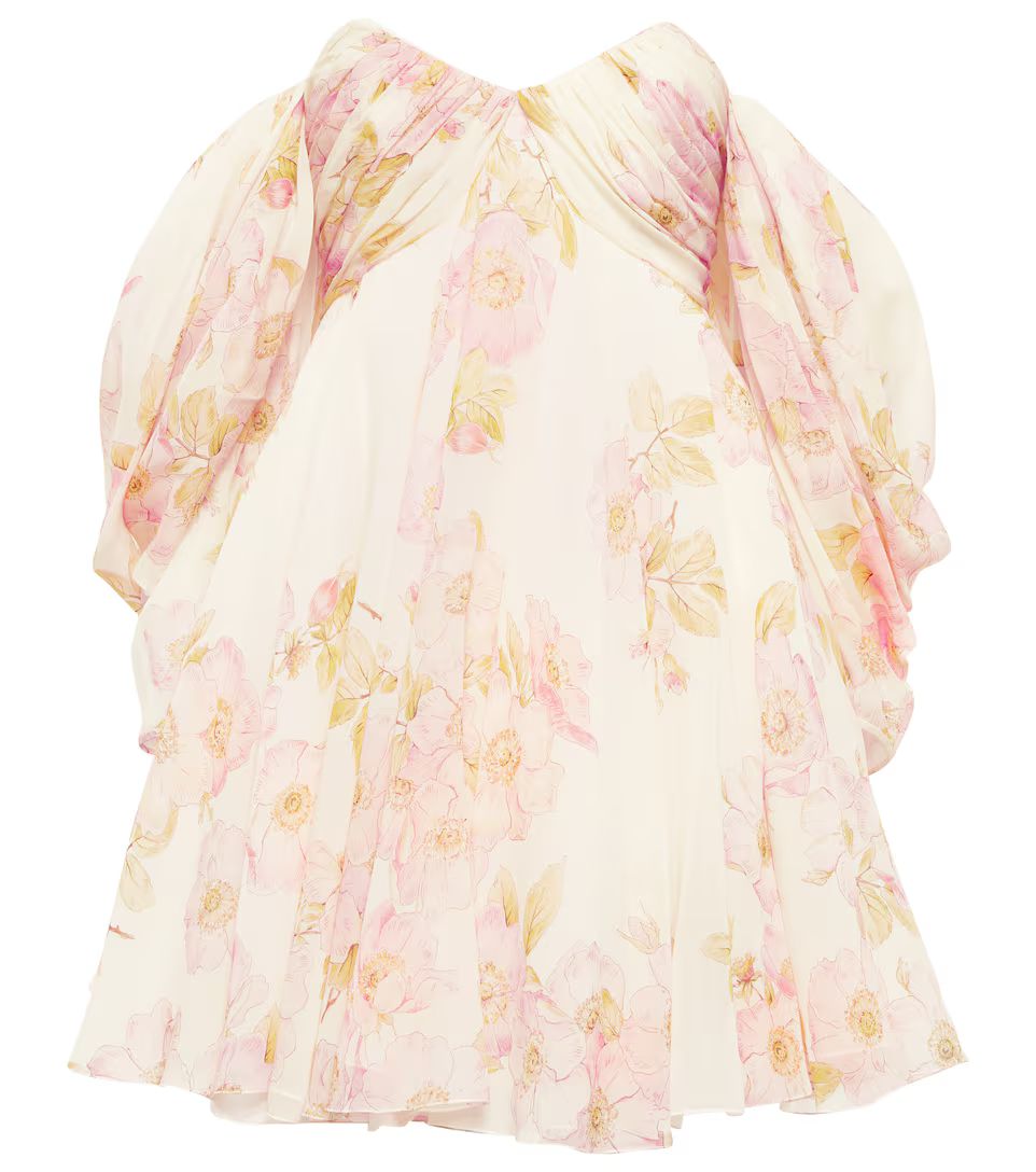 Exclusive to Mytheresa – Off-shoulder floral silk minidress | Mytheresa (INTL)