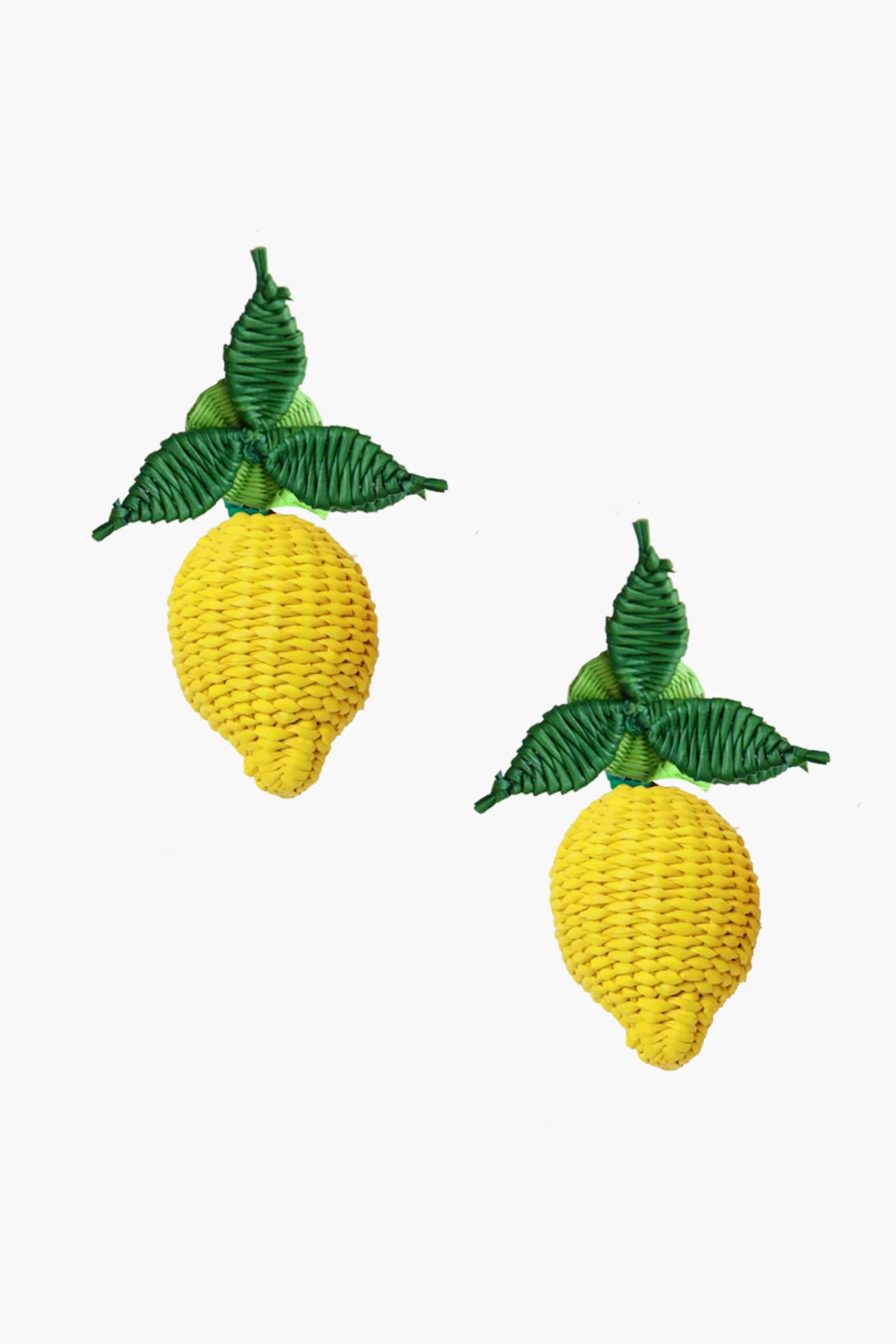 Rattan Lemon Drops Earrings | Tuckernuck (US)