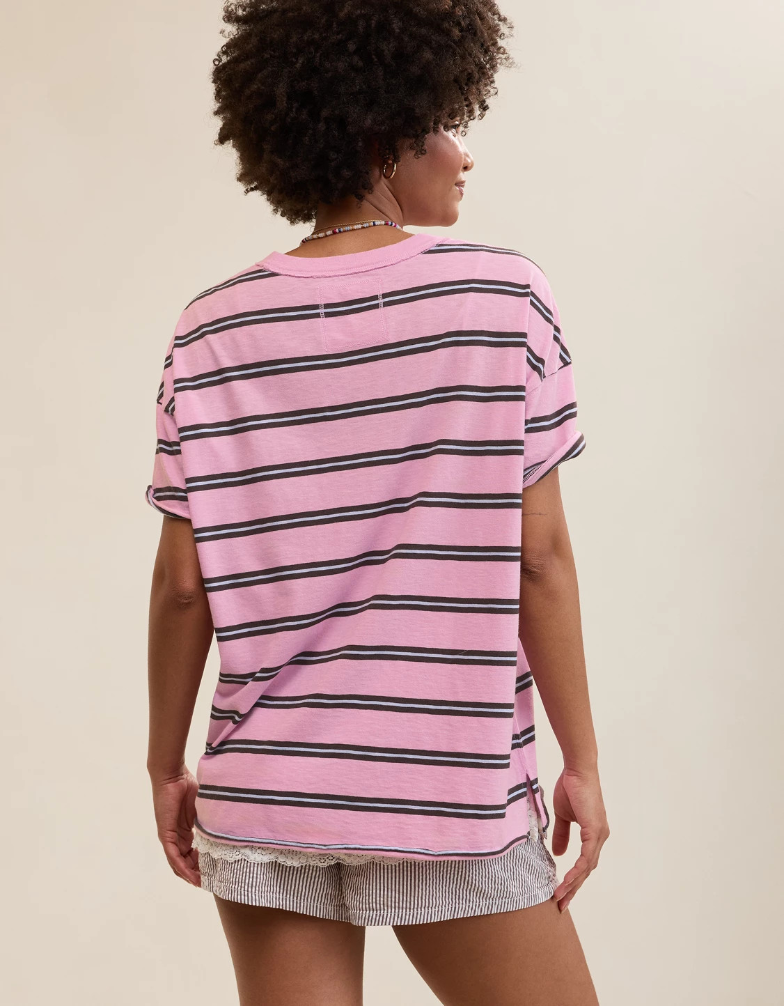 Aerie Oversized Crew Boyfriend T-Shirt | American Eagle Outfitters (US & CA)