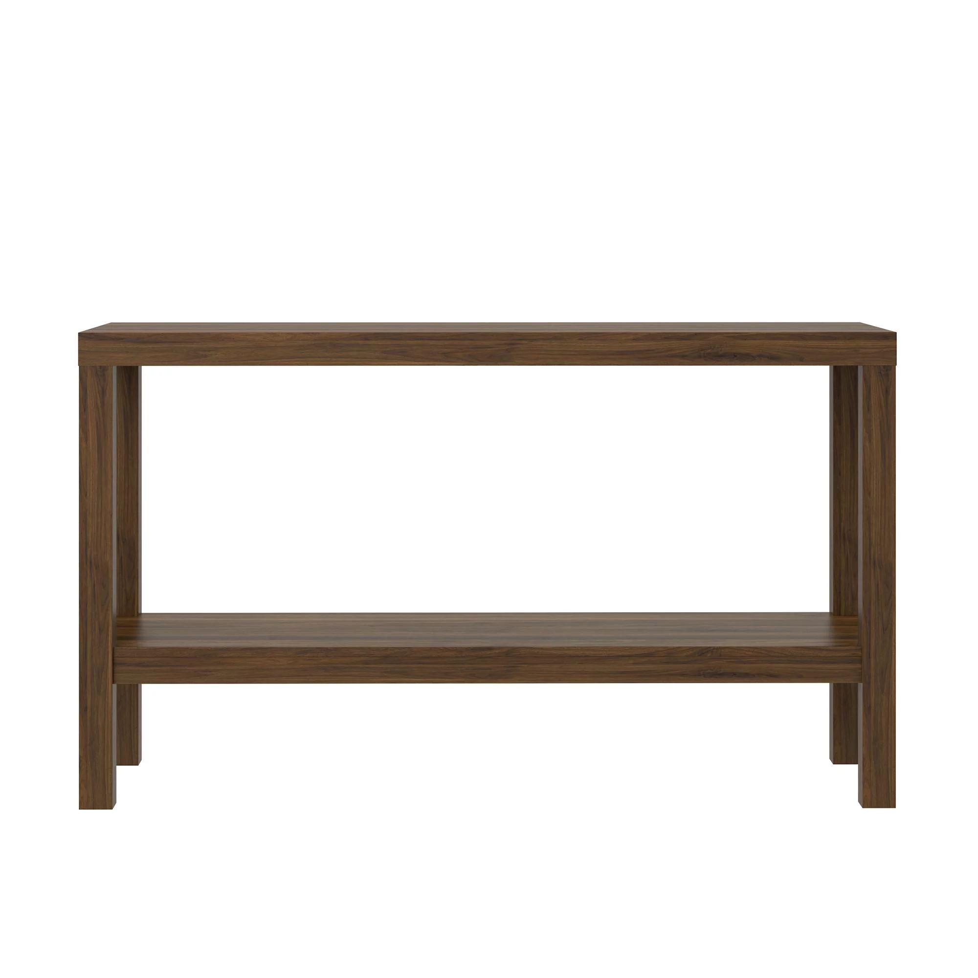 Mainstays Parsons Console Table, Canyon Walnut - Walmart.com | Walmart (US)