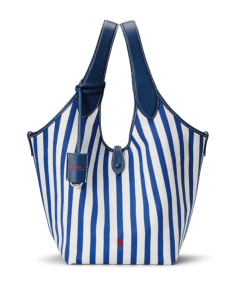 Polo Ralph Lauren Polo Play Striped Canvas Medium Tote | Bloomingdale's (US)