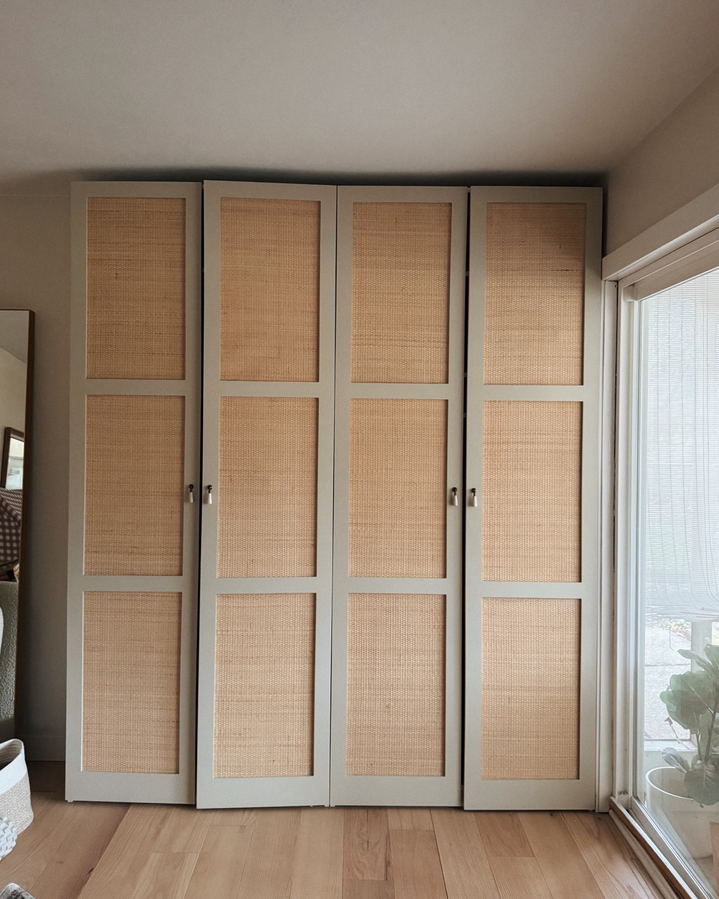 ikea cabinet/storage frame system that you can add customizable doors to!! (mounts to wall)