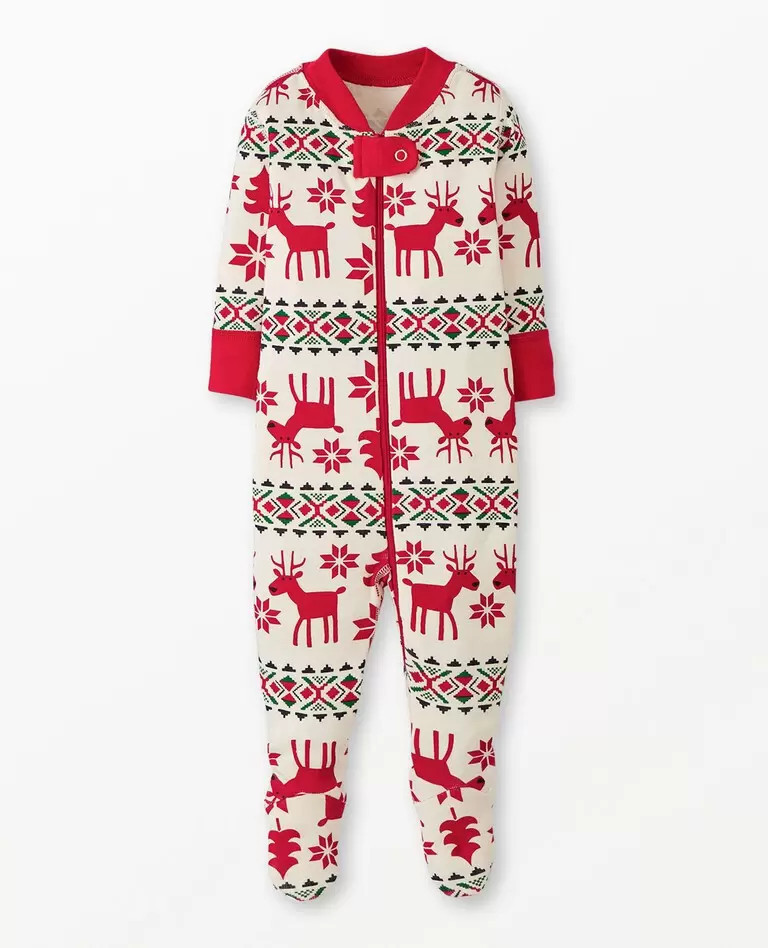 Baby Holiday Footed Zip Sleeper | Hanna Andersson