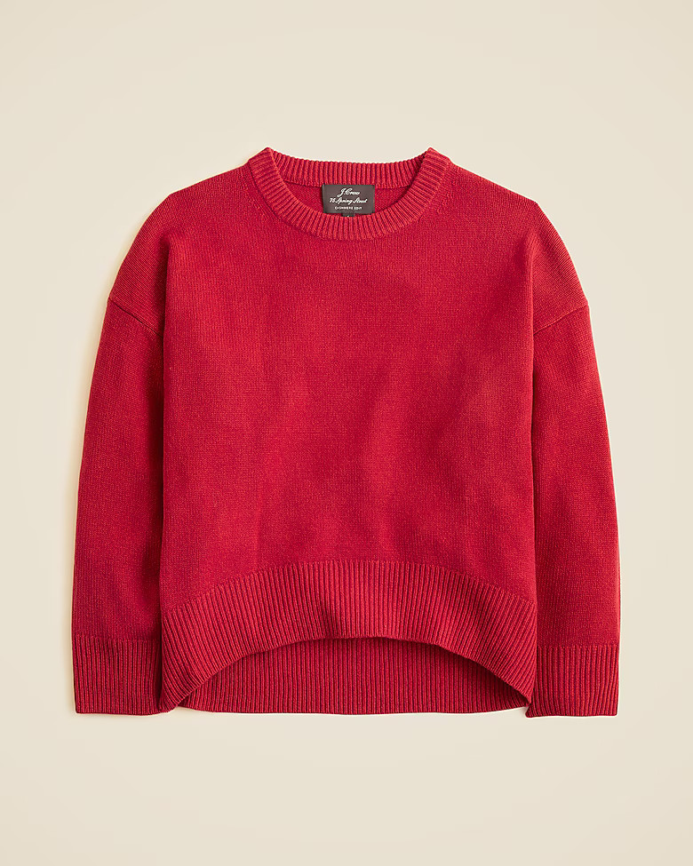 Spring Street cashmere luxe-weight crewneck sweater | J. Crew US