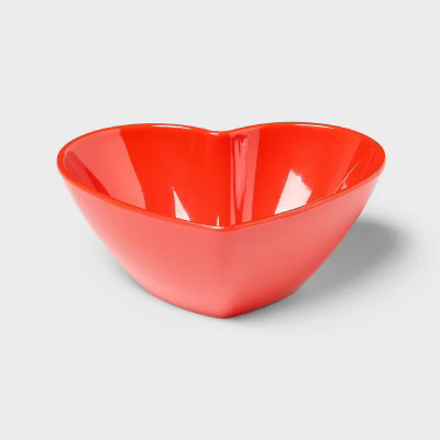 24 fl oz Figural Heart Shape Dinner Bowl Red - Pillowfort™ | Target