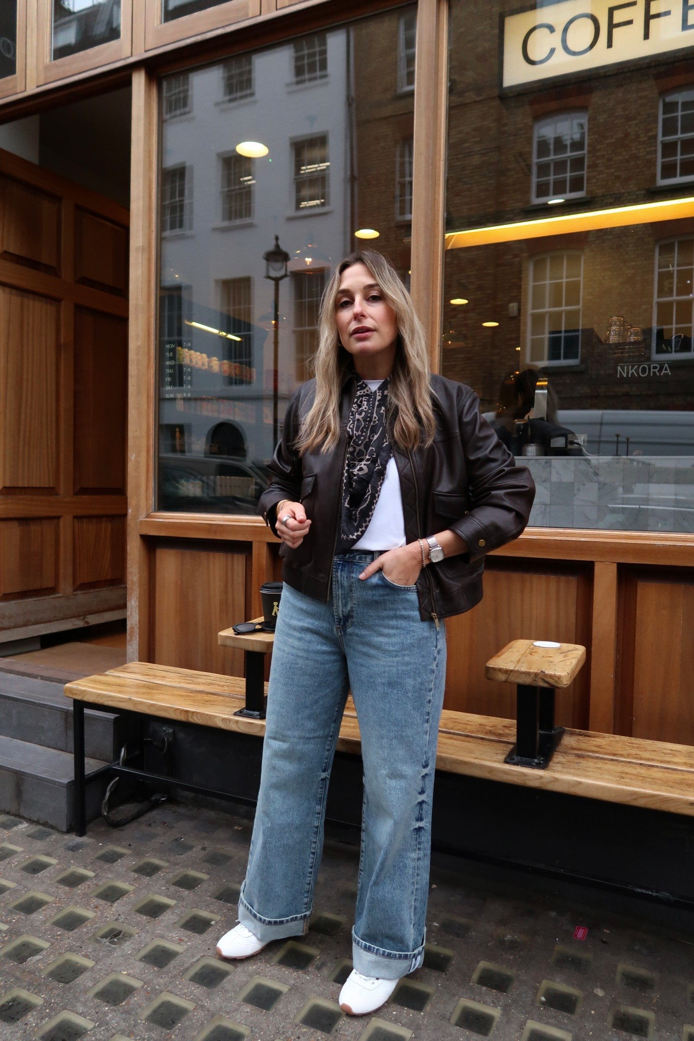 Great jeans and a tee always…

Wearing a size 12r in the jeans, m in the T-shirt and L in the jacket. 

Bandana scarf
Leather jacket
Wide leg Jean
Turn up Jean
White t shirt 

Ad 

#LTKeurope #LTKspring #LTKuk