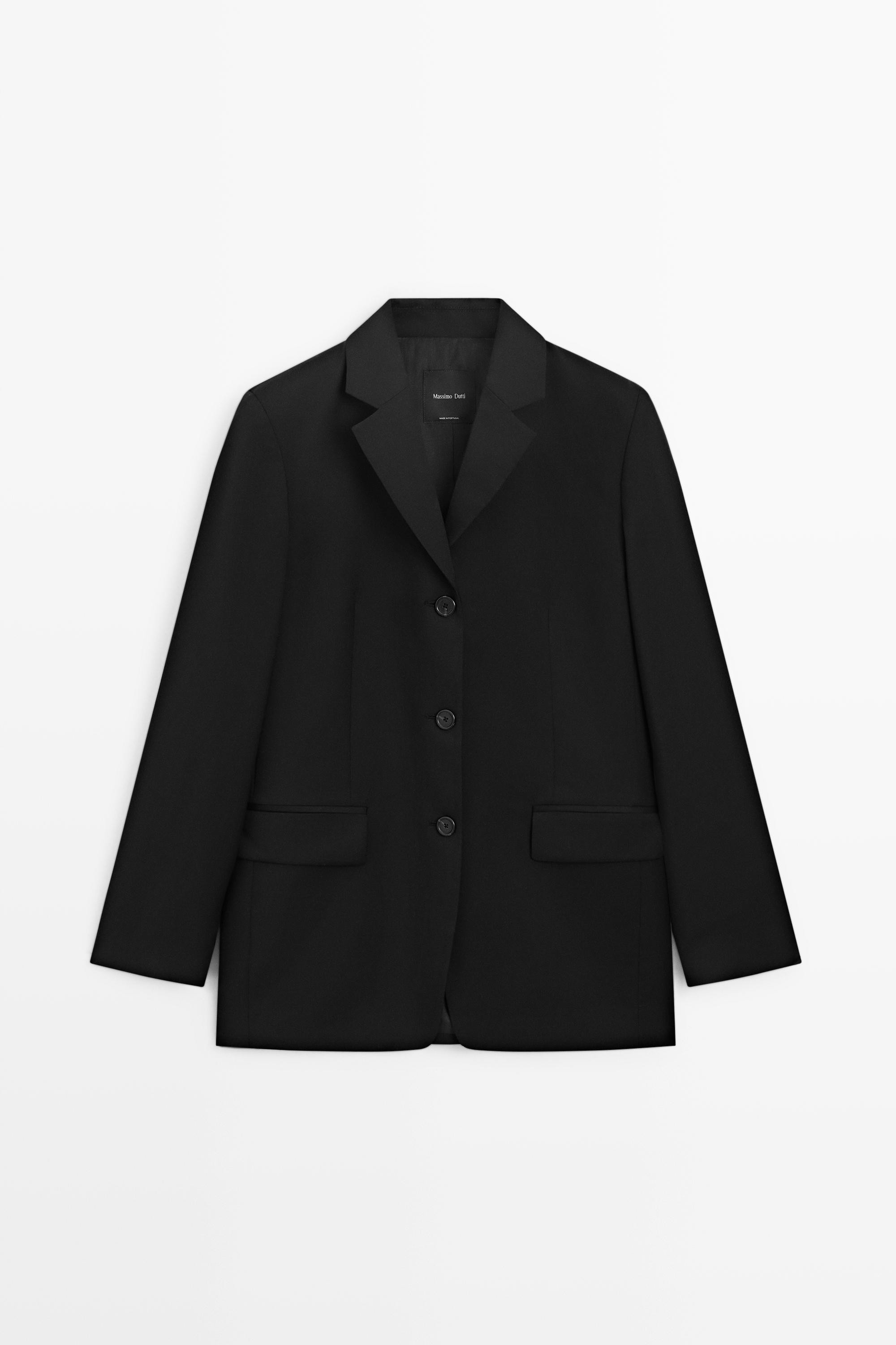 100% cool wool blazer | Massimo Dutti US