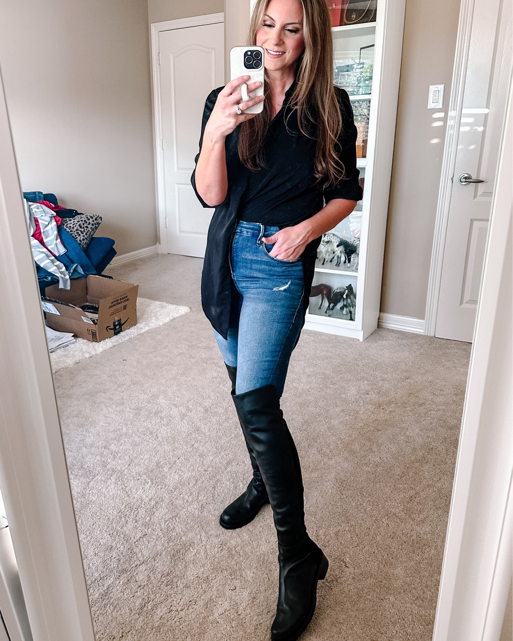 My designer boots are on sale for 30% off. It’s over a $200 discount! These over the knee boots are trending again and I think they have really become a wardrobe staple. They run true to size, if not slightly large. 

#LTKSeasonal #LTKshoecrush #LTKCyberWeek