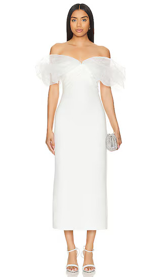 Starlet Midi Dress in Ivory | Revolve Clothing (Global)