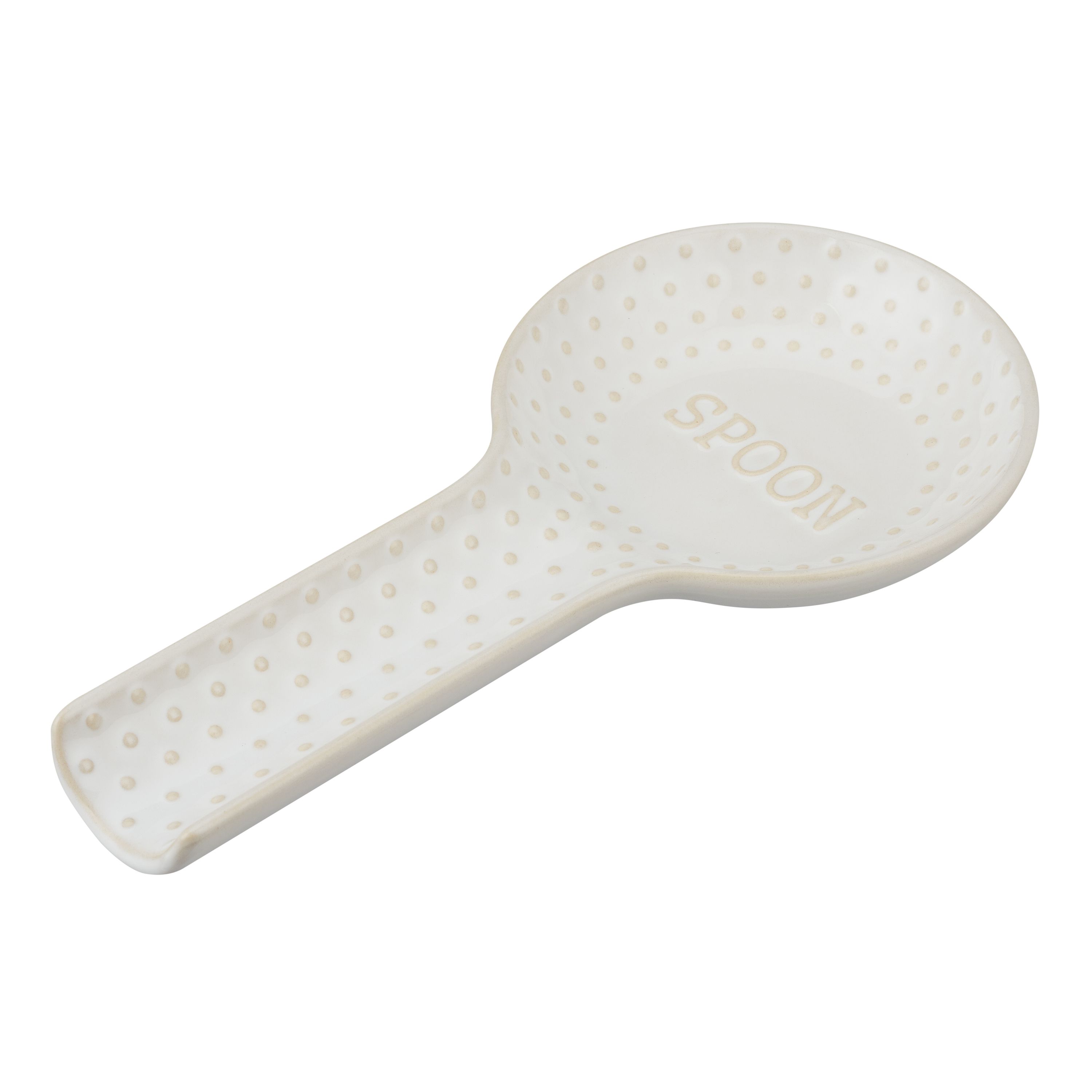 Better Homes & Gardens Ceramic Dotted Hobnail Spoon Rest ,WHITE | Walmart (US)