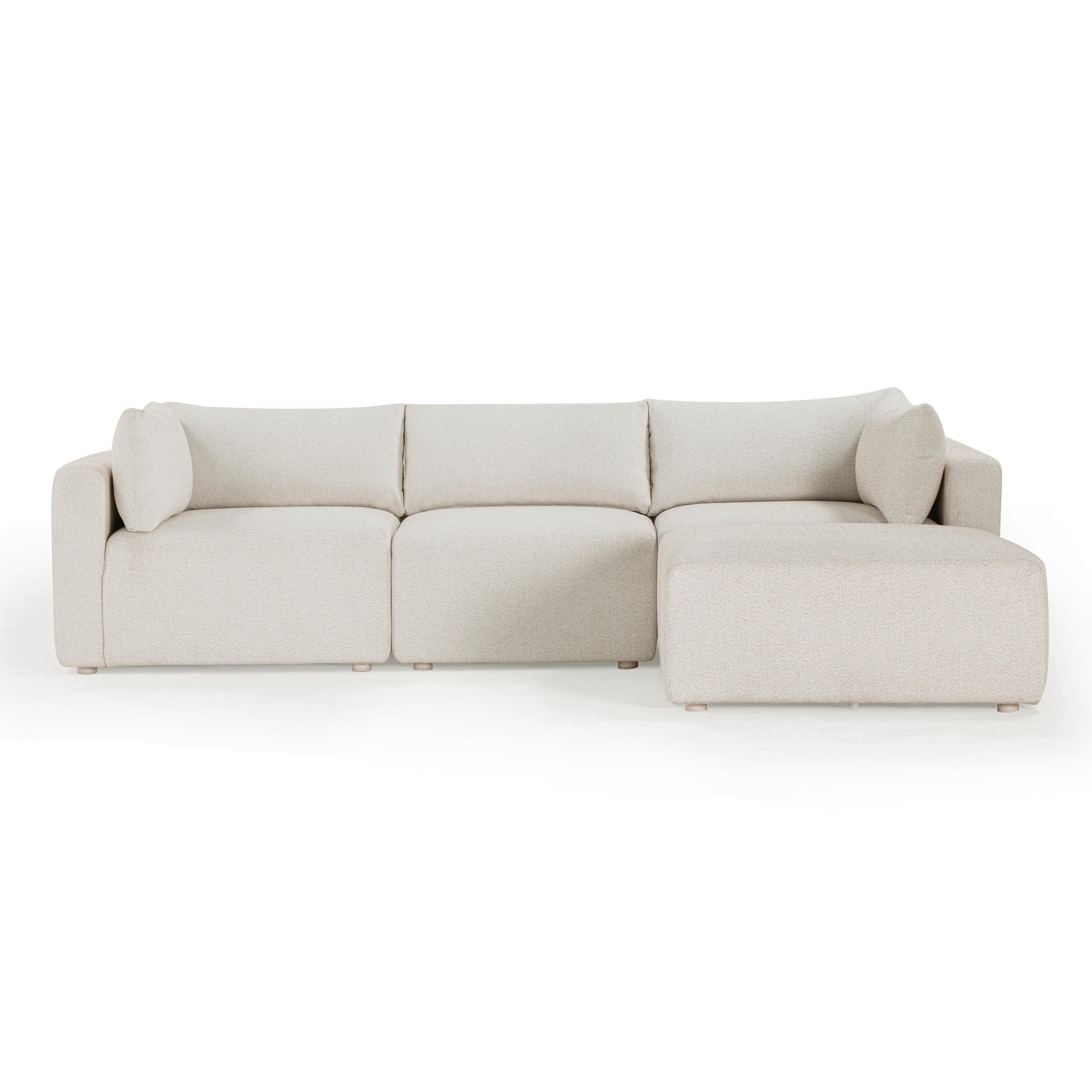 Hangover 4-Piece Cream Outdoor Modular Sectional \u2013 TOV | TOV Furniture