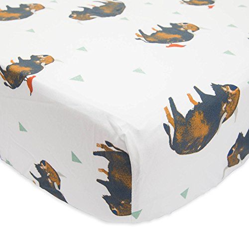 Little Unicorn PerCale Crib Sheet - Bison | Amazon (US)